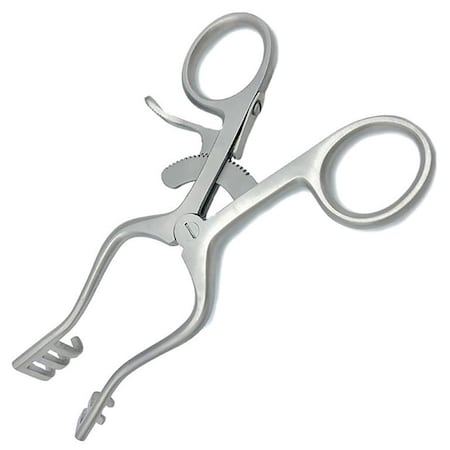 Von Klaus Weitlaner Retractor 4.5in, 2X3 Sharp German VK022-8245